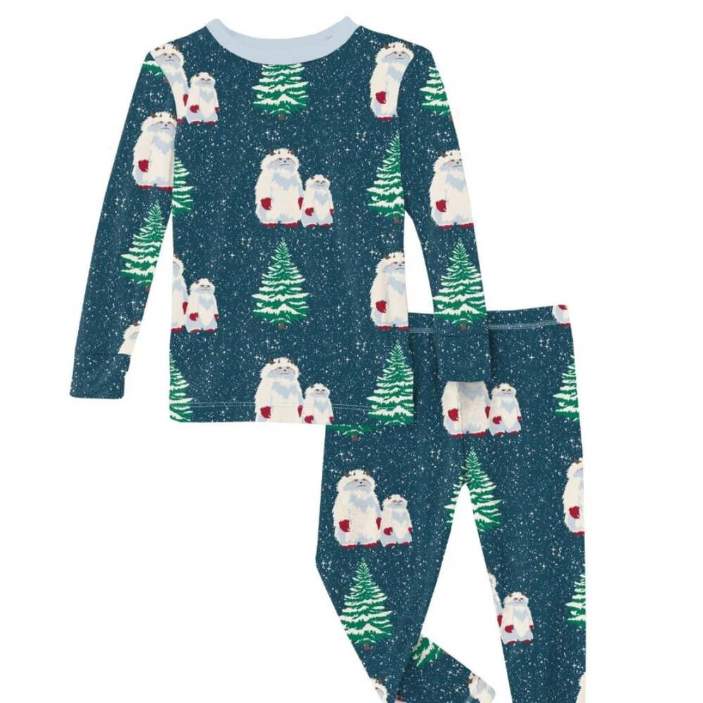 NWT Kickee Yeti Pajamas 2pc
